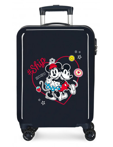 TROLLEY ABS 55CM 4R MICKEY  MINNIE SHIP ALWAYS BE KIND MARI